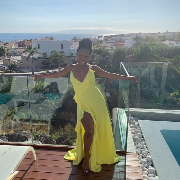 SHEIN Dresses & Skirts - Shein Yellow Maxi Dress
